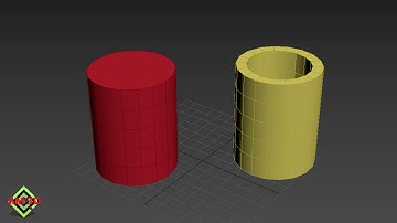 3ds max how to create a cylinder and a tube for beginners