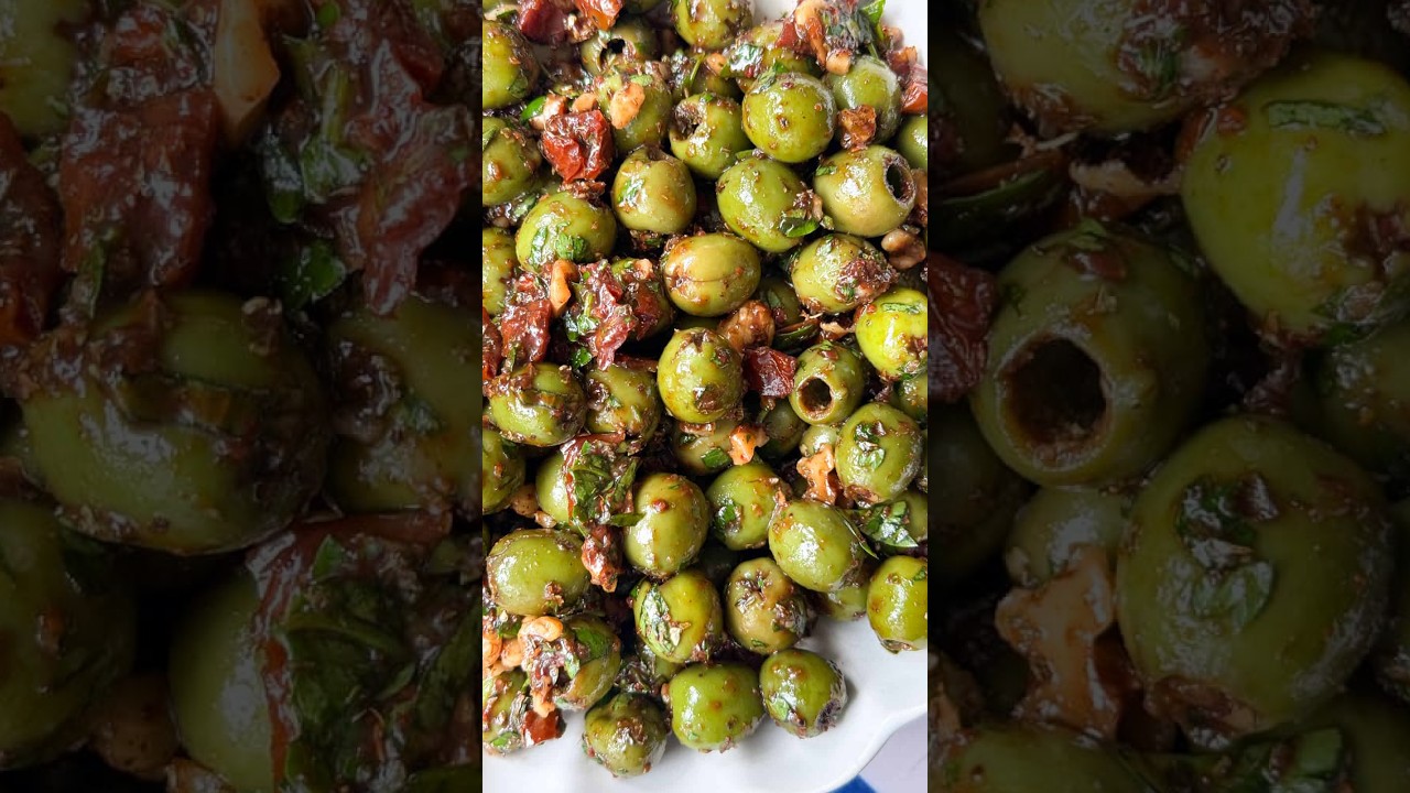 Castelvetrano Olive Salad with Sun-Dried Tomatoes