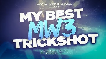 MY FIRST MW3 TRICKSHOT!! (MOAB SHOT)