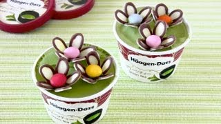 Flower Bouquet Cup Ice Cream (Recipe) フラワーカップアイスクリーム (レシピ)