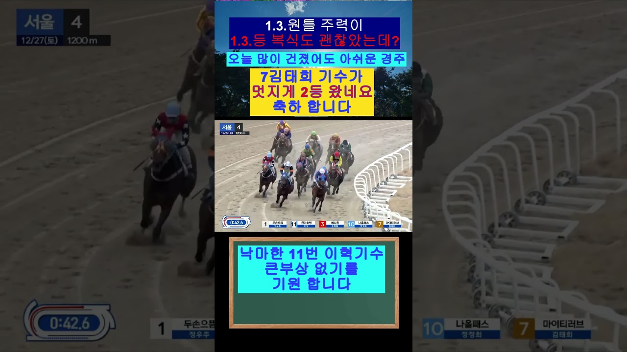 낙마한 11번 이혁기수 큰부상 없기를 기원합니다