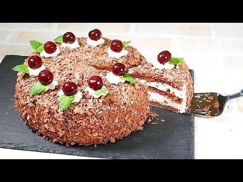 黒い森のケーキ キルシュトルテ チョコレートケーキ Black Forest Cake Kirschtorte Youtube