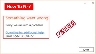 Fix Error 30016-22 When Installing Office