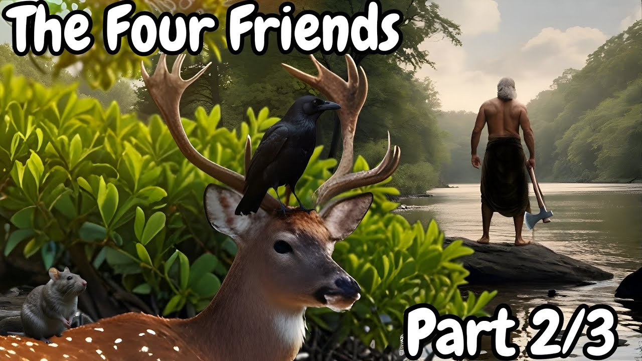 The Four Friends | A Panchatantra Story | Part 2/3 | Follow the Hunter ...