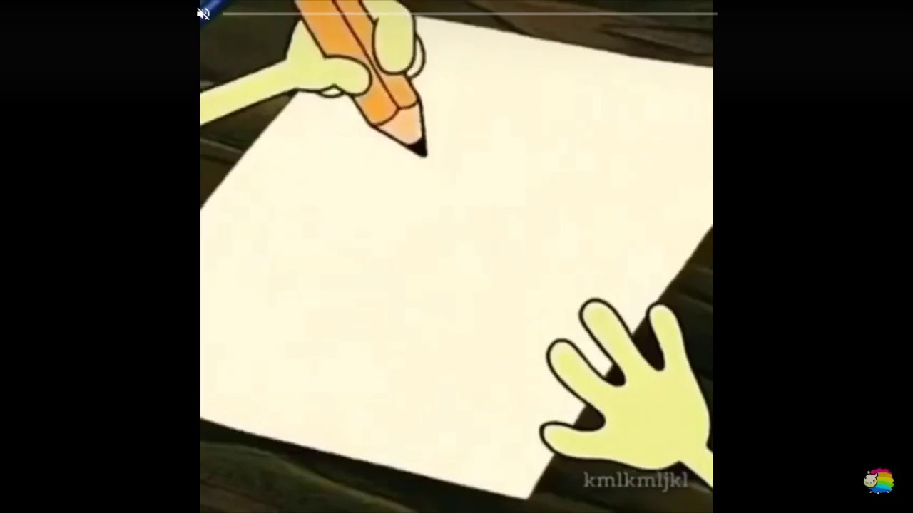 Spongebob Drawing A Circle Youtube