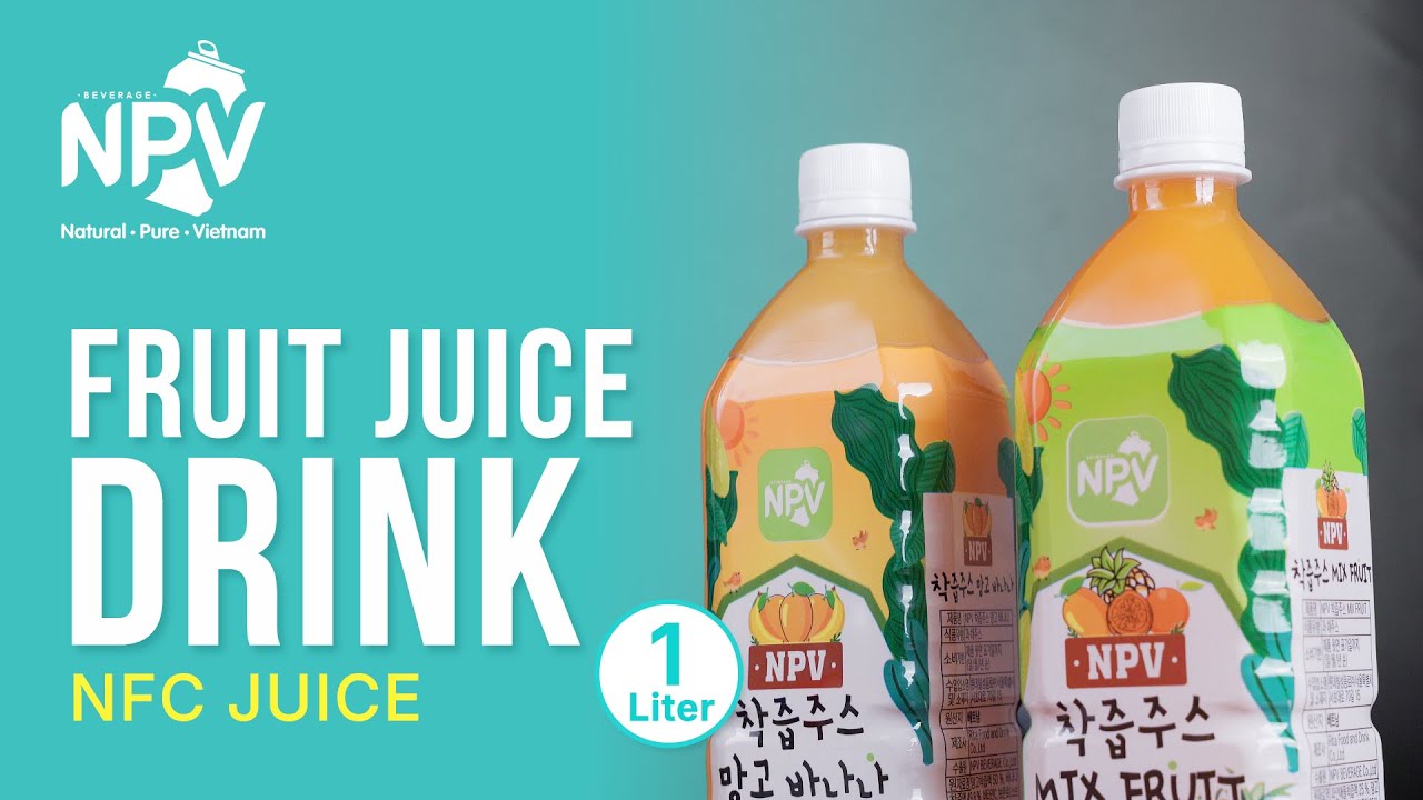 NPV Juice Drink 1L | Mango, Banana & Mixed Fruit | Tropical Refreshment