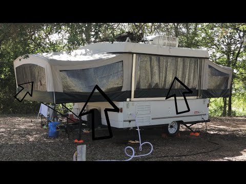 How To Keep Cool In A Pop Up Camper In The Summer!!!  Tips @ 2:35 time stamp!
