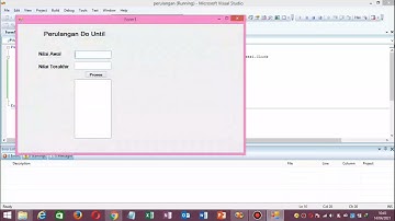 Turorial Membuat Perulangan Struktur Do until - Loop dan struktur  While - End di Visual Basic