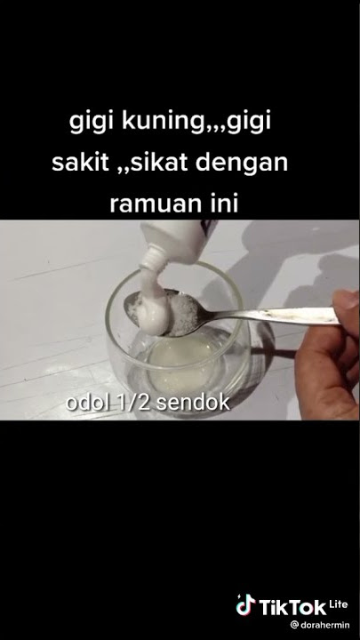 Cara memutihkan gigi yang kuning