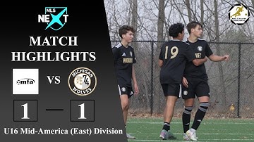 (90 in 6) MLS NEXT U16 Match Highlights: Michigan Futbol Academy vs Michigan Wolves