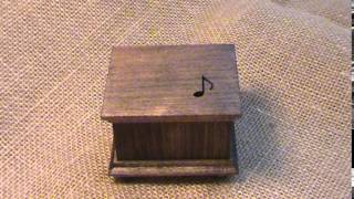 Grandfather's clock music box Resimi