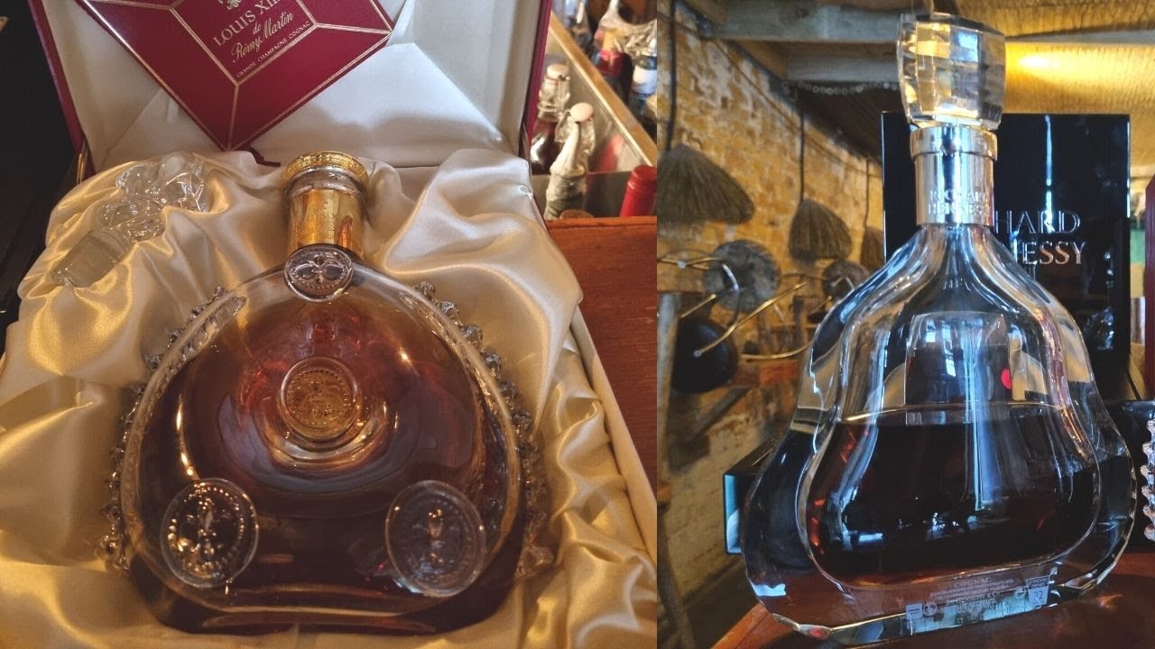 Richard Hennessy vs Remy Martin Louis XIII 1987 release side by