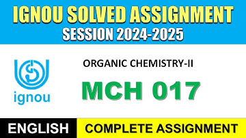 IGNOU MCH 017 Solved Assignment 2024-25 | English Medium | Download PDF | IGNOU Students Portal