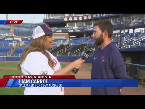 WFXR's Hazelmarie Anderson challenges Salem Red Sox mascot 'Mugsy