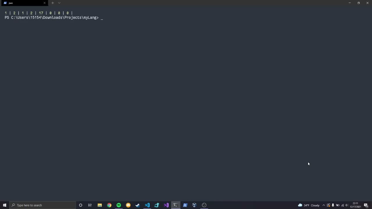 a little old project i made called mylang, an esoteric programming ...
