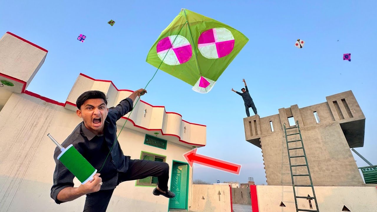 Eye Green Kite Flying Abubaker With Catch Kite Strong Door Umar