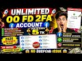 Unlimited Number 00 FD 2FA Account Create New Method 2026 100% working Method