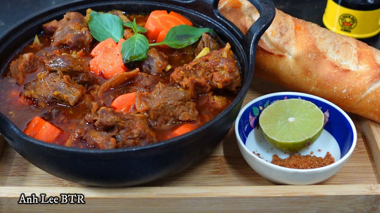 Anh Lee BTR | Cách nấu Bò Kho bánh mỳ bò mềm thơm mùi đặc trưng - Bí quyết nấu ăn tại nhà