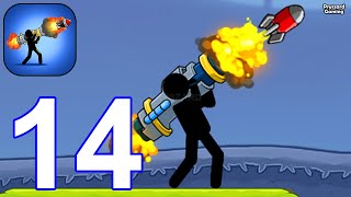 Boom Stick: Bazooka Puzzles - Gameplay Walkthrough Part 14 Levels 45-52 (Android, iOS)