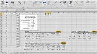 Regression tutorial in Excel