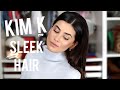 Kim Kardashian Sleek Hair Tutorial (SO EASY)