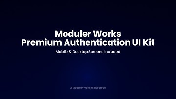 Moduler Works – Premium Authentication UI Kit (v2)