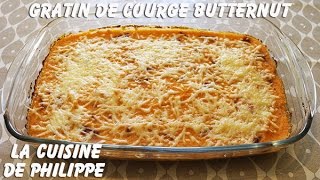 Gratin de courge butternut