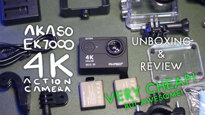  AKASO EK7000 Pro Action Camera with Bungee Kit : Electronics
