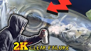 2K CLEAR headlight restoration failure - but WHY? how to fix 🤔💭