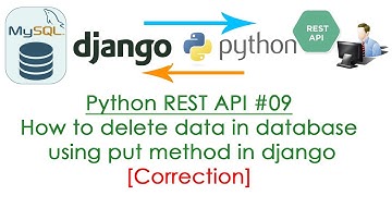 Python REST API #09 How to delete data in database using put method in django   Correction