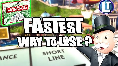 MONOPOLY / HOW FAST Can You LOSE At MONOPOLY? / WHAT Is The SHORTEST MONOPOLY Game?