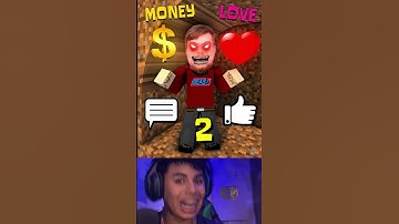 NEW Reverse Good Deeds Challenge! Help Herobrine VS Mellstroy VS Evil MrBeast #short