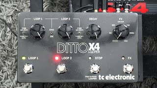 TC Electronic Ditto X4 (FULL Looper Demo)