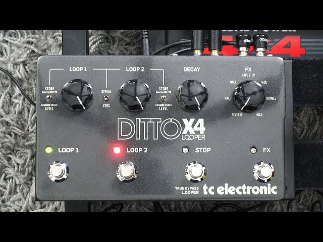 TC Electronic Ditto X4 (FULL Looper Demo) - YouTube