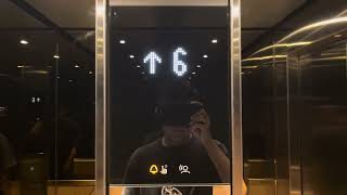 KONE MiniSpace Upgrade DX Traction Main Elevator @ La Maison Hotel Champs Elysees, Paris, France