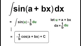 Calculus 2: How Do You Integrate (96 of 300) Find the Integral of [sin(a+bx)]dx=