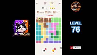 Meowdoku Level 76 walkthrough | full solution