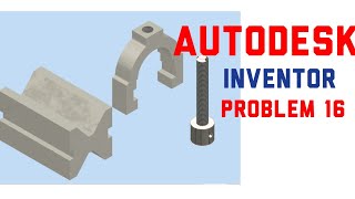 Autodesk inventor problem 16 in | Isometric view | Technical drawing | Engineering drawing
