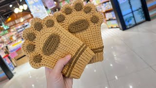 [Crochet Bag Tutorial] - How to make Cat claw half finger gloves