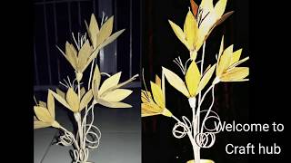 Amazing bamboo craft।। How to make flower out of bamboo।। অসমৰ বাঁহ শিল্প।।