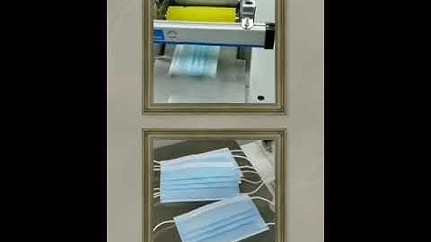 Automatic mask body machine with semi-auto ear loop welding machine