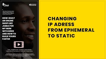 Changing Ip Address from ephemeral to static