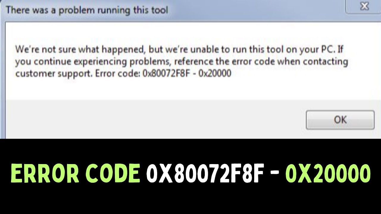 How to Fix Error Code 0x80072f8f-0x20000 on Windows 11 - YouTube