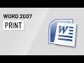 Word 2007: Printing