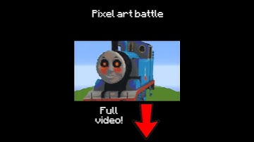 THOMAS.EXE Pixel Art Build in Minecraft ! Noob vs Pro vs Hacker vs God - Minecraft Animation