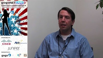 Interview with John Loughney at gogoNET LIVE! 3 IPv6 Conference