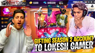 Gifting Hip Hop Bundle To Lokesh Gamer 😂 50,000 Diamond 💎 Funny Reaction - Garena Free Fire