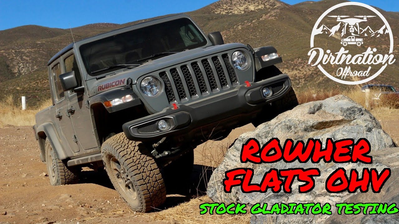 Stress testing our stock Jeep Gladiator Rubicon! Rowher Flats Ohv
