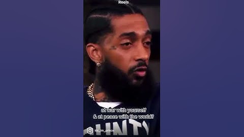 Nipsey Hussle wise perspective #nipseyhussle #real