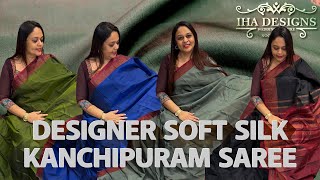Designer soft silk Kanchipuram silk sarees collections for booking visits screenshot 3